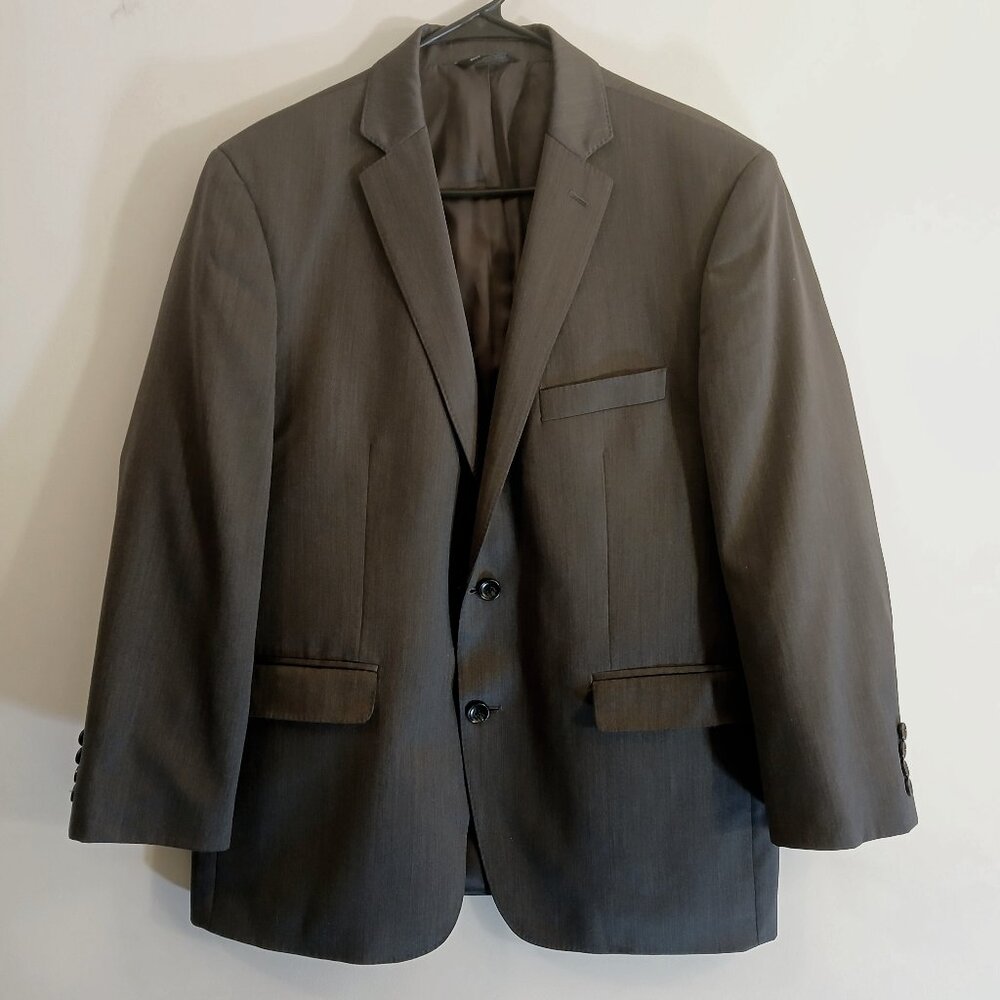 Marc Anthony | Men’s Gray Slim Wool Blend Suit Jacket Blazer 44 Short